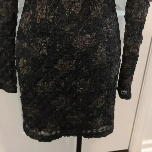 Mark & James by Badgley Mischka Womens Smock Lace Ruched Sheath Dress - Picture 9 of 10